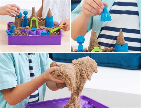 Piasek Kinetyczny Kinetic Sand Zamek Na Pla Y Zestaw Z Piaskownic