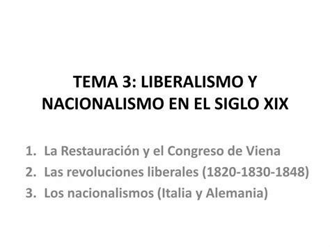 Pdf Tema 3 Liberalismo Y Nacionalismo En El Siglo Xix Pdfslidenet