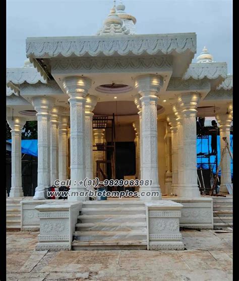 Big Outdoor Marble Temple Makers And Supplier In Jaipur India Marble