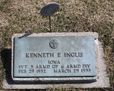 Kenneth Eldon Inglis 1932 1953 Find A Grave Memorial