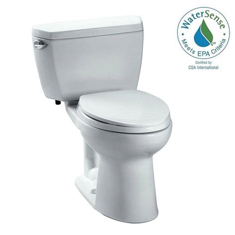 Toto Drake Eco 2 Piece 128 Gpf Single Flush Elongated Toilet In Cotton