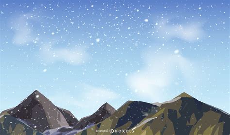 Snowy Mountains Vector Design Vector Download