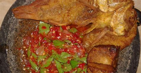 Resep Ikan Goreng Nila Dan Sambal Bajak Kemangi Oleh Dapur Ibu Raffa