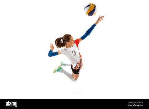 Volleyball Player Jump Serving