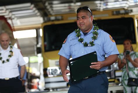 County firefighters honored - Hawaii Tribune-Herald