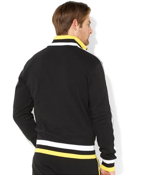 Polo ralph lauren Performance Track Jacket in Black for Men | Lyst