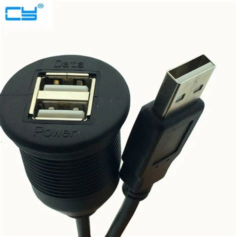 Usb 2 0 Um Macho Para Dupla Usb Uma Fêmea Extensão De Ligação Com Suporte De Montagem Adaptador