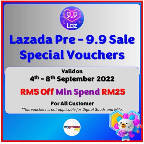 Lazada Pre 9 9 Sale Special Vouchers Mypromo My