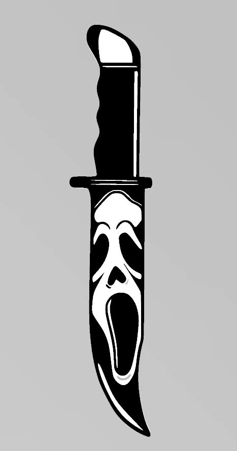 STL file Ghostface Knife 🔪 (3MF)・Design to download and 3D print・Cults