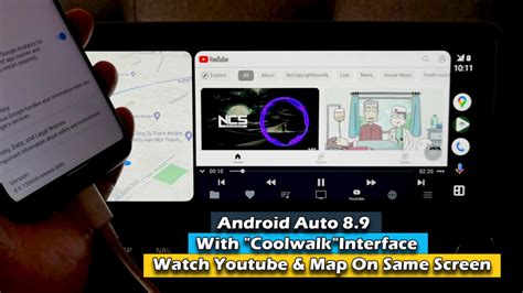 Android Auto With Coolwalk Interface Watch Youtube Map On Same