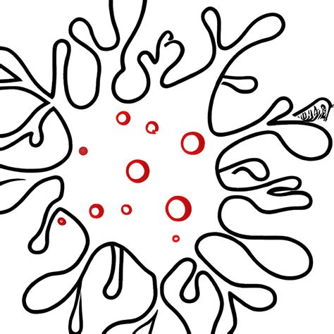 Blood Splatter Coloring Page · Creative Fabrica