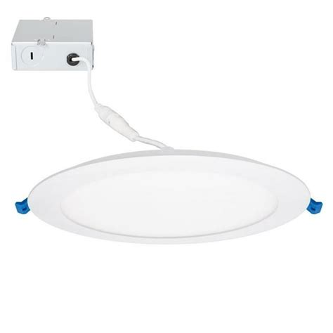 Maxxima 8 In 5000k Slim Recessed Led Downlight Canless Ic Rated 1250