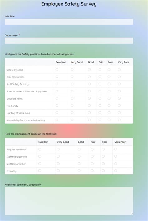 45 Employee Survey Questions Free Template