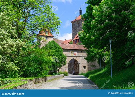 Der德国ob Rothenburg Tauber 库存照片 图片 包括有 观光 天空 街道 欧洲 24895996