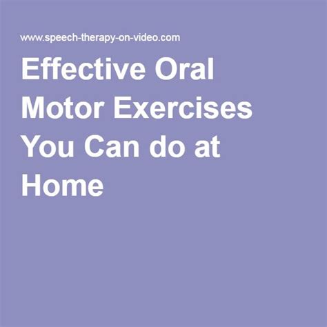 List 105 Pictures Oral Motor Exercises With Pictures Pdf For Adults Superb