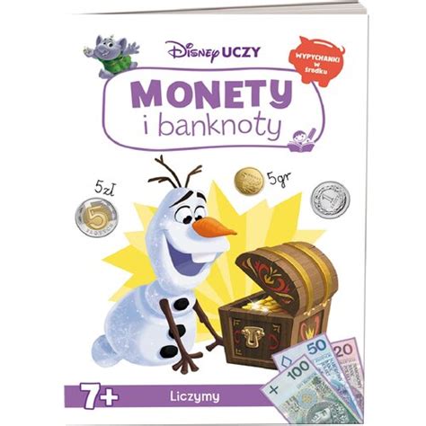 Książka dla dzieci Disney Uczy Kraina lodu Monety i banknoty UPZ 9302