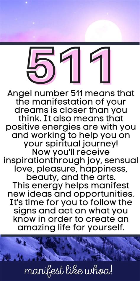 511 Angel Number Meaning For Manifestation Number Meanings 511 Angel