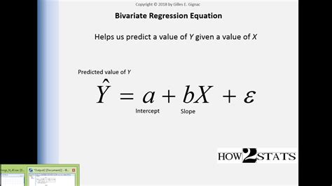 V12 4 What Is The Bivariate Regression Equation YouTube