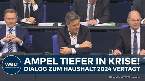 Ampel Krise Noch Keine L Sung Scholz Habeck Und Lindner Vertagen