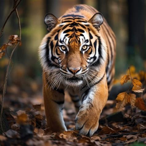 Majestic Tiger In The Wild Creative Wildlife Photography Capturing A