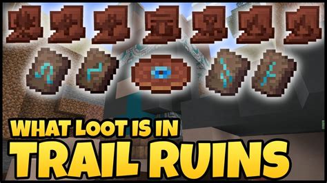 What Loot Is In Trail Ruins In Minecraft Youtube