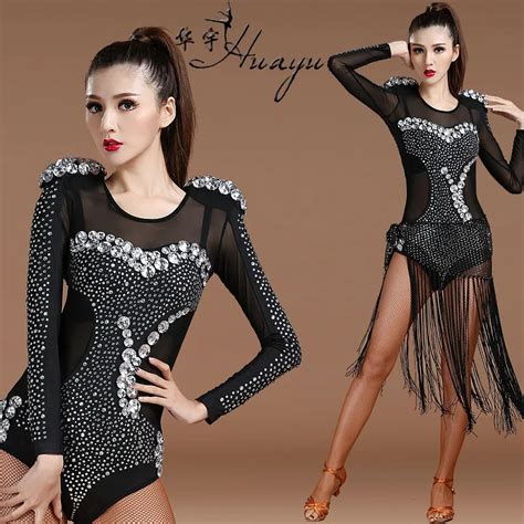 2017 Nightclub Singer Dj Rhinestone Jumpsuit Sexy Long Sleeve Costume Ds Modern Jazz Dance