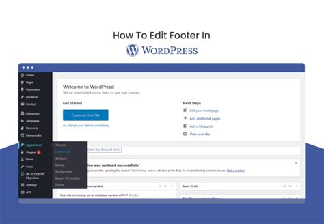 How To Edit Footer In Wordpress Step By Step Guide