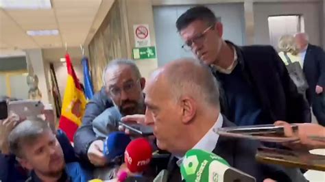 Primeras Palabras Javier Tebas Tras La Sentencia De La Superliga Vídeo Dailymotion