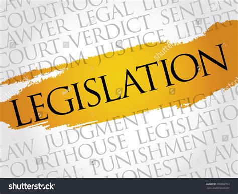 Legislation Word Cloud Concept Stock Illustration 380002963 Shutterstock