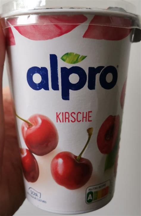 Kirsche Soya Joghurt Alpro Kalorie Kj A Nutri N Hodnoty