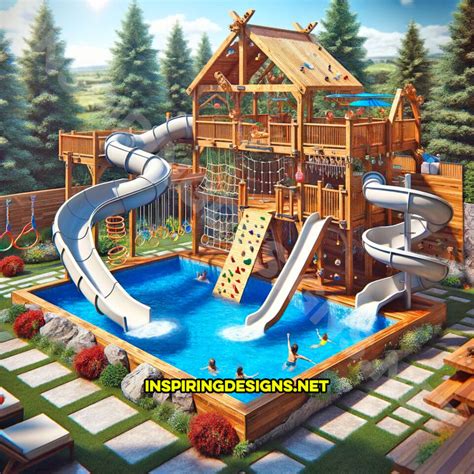 These Backyard Pool Playgrounds Bring the Water Park Right to Your Home ...