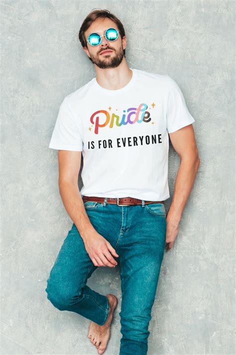 Gay Pride T Shirt Lgbt Support Tee Rainbow Shirt Lgbtq T Shirt Etsy