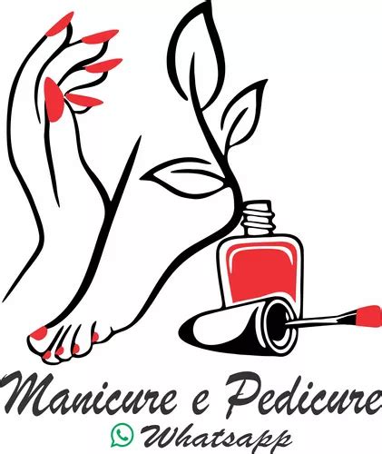 Adesivo Sal O Manicure Pedicure Unha Porta Vidro Nail Parede