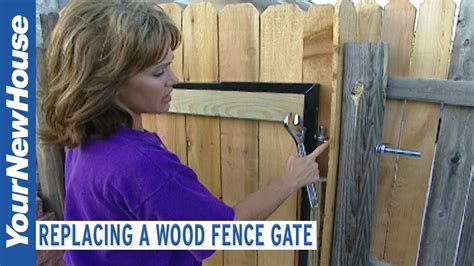 Replacing A Sagging Fence Gate Do It Yourself YouTube