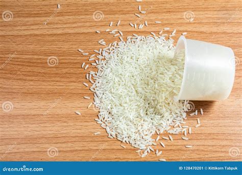 Rice On Wooden Stock Image Image Of Closeup Health 128470201