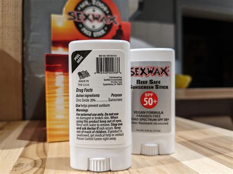 Sex Wax Spf 50 Stick Sunscreen Zinc Oxide Boardside Lv