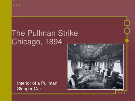 PPT The Pullman Strike Chicago 1894 PowerPoint Presentation Free