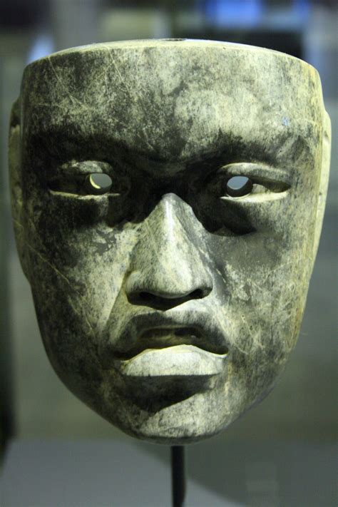 Olmec Style Mask From Tabasco Mexico Muséées Royaux Dart Et D