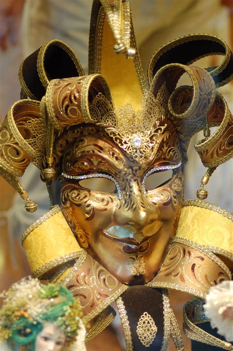 Gambar Karnaval Italia Venesia Pakaian Penutup Kepala Festival