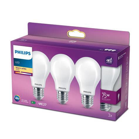 Philips Led Lamp Classic E27 A60 85w 2700k Per 3 Lampen24nl