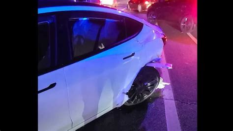 Check Out This Tesla Model 3 Totaled By Teenage Driver In Rear End Crash