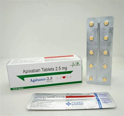 Apixaban Tablets Mg Apixeer Pharma Franchise Psychocare