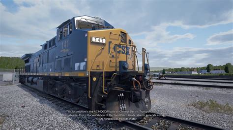 Train Sim World Csx Heavy Haul Ge Ac4400cw Introduction Youtube