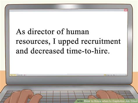 3 Ways To Know When To Capitalize Job Titles Wikihow