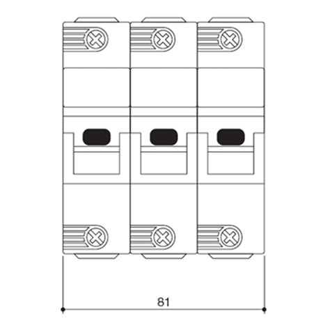 Portafusibles Seccional Italweber BCH 14 X 51 Mm 3 Polos 50A 690V 2303051