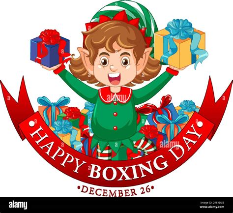 Happy Boxing Day Banner Design Illustration Stock Vector Image Art