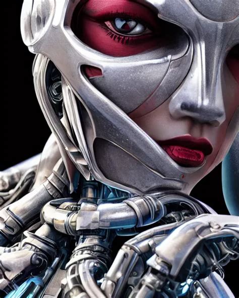 Cyborg Superwoman Close Up Highly 8k Ai Photo Generator Starryai