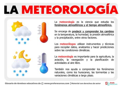 Qué es la Metereología Definición