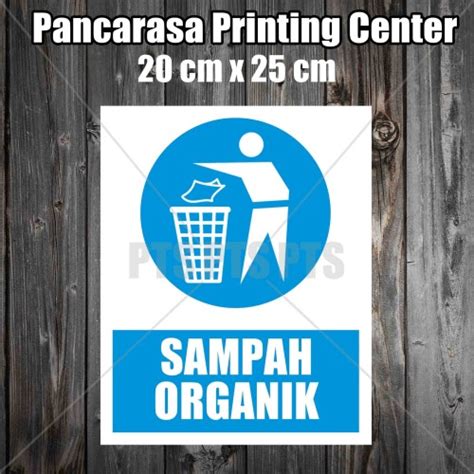 Jual Sticker 3 Sampah Organik Safety Sign Warning Imo Surabaya Kota