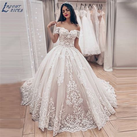 Layout Niceb Princesa Ball Gown Vestidos De Casamento Mulheres Vestido